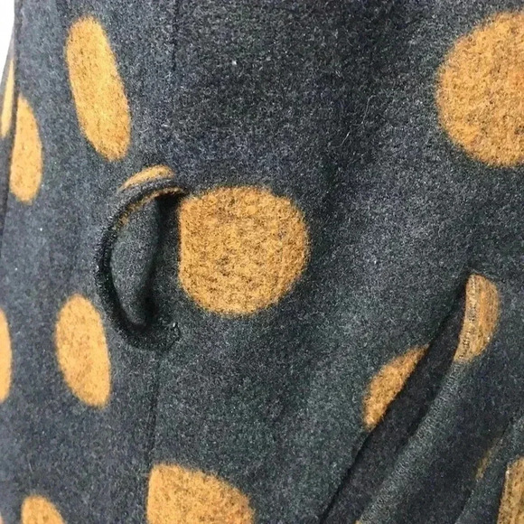 Luii Polka Dot Wool Sleeveless Open Front Duster Cardigan Size M - Picture 6 of 9